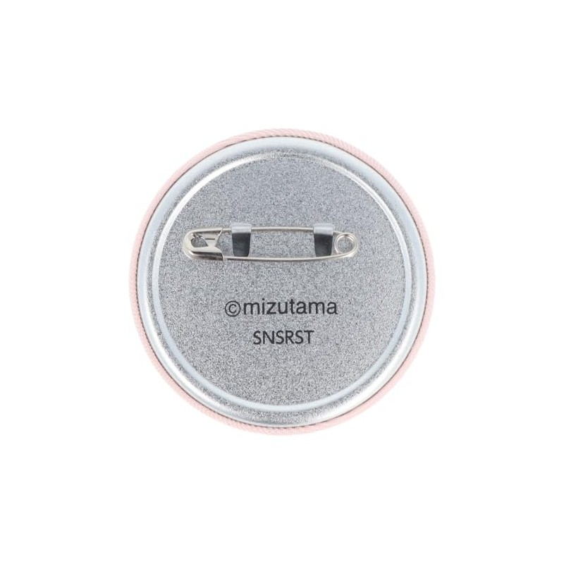 Sunstar Stationery mizutama S8346895 Can Badge Embroidered, Pink