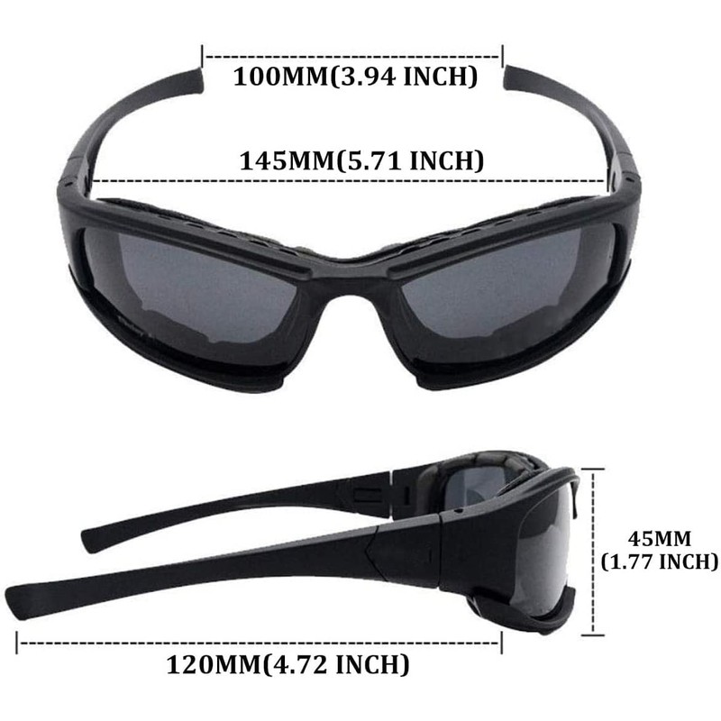 Riloer X7 Protective Goggles Polarized Sport Sunglasses, UV-Rays Resistant Sun