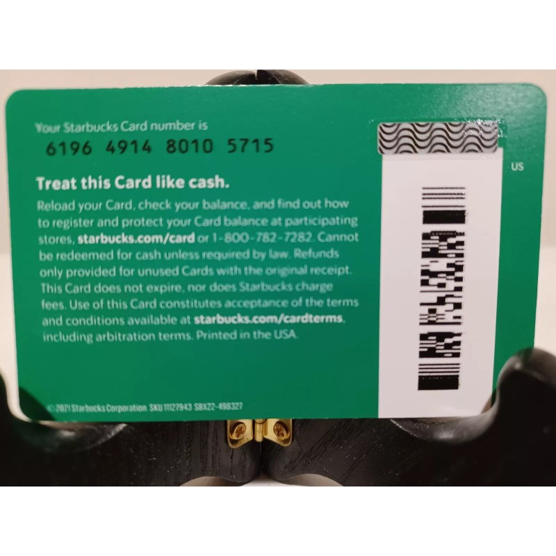 STARBUCKS CARD 2021 " GINGERBREAD BOY & TREE " CUTE