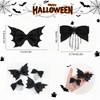 4PCS Halloween Bows Bone Hair Clips Skeleton Hand Bat Spooky