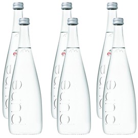 Eviian Natural Mineral Water, 25.4 oz Glass Bottle - Pack of 6 (Total of 152.4 Fl Oz)