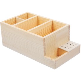 Mipcase Box Grinding Head Storage Box Manicure Tool Case Nail Tool Storage Case Nail Polish Holder Stand Nail Tool Holder Stand Nail Drill Bit Display Holder Major Wooden Acrylic