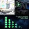 Yosemy Fluorescent Wall Stickers, Moon and Stars, 563 Luminous and