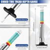 FANGXIN Car Tire Tread Depth Gauge Brake Pad Measuring Tool