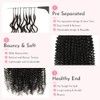 WOWANGEL Kinky Curly Crochet Hair Extensions,14 Inch,Natural Black,1 Pack