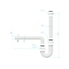 Aqua Bagno Siphon – Tube Odour Trap – Siphon for
