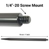 Ground Metal Spike Stake for Monopod Selfie Stick, 7 Inches