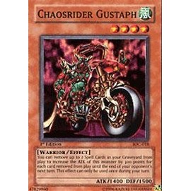 Yu-Gi-Oh! - Chaosrider Gustaph (IOC-018) - Invasion of Chaos - 1st Edition - Super Rare