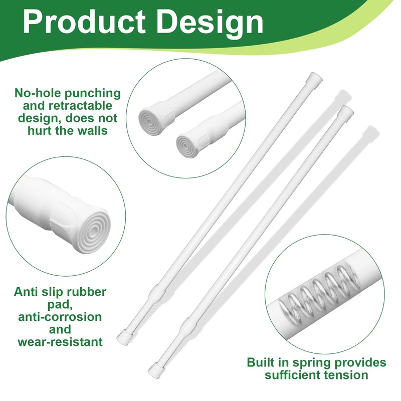 Murtenze 2 Pack Window Security Bar, Adjustable Sliding Glass Door