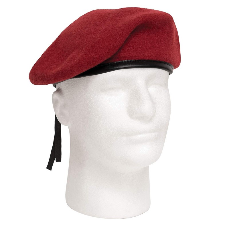 Rothco G.I. Style Wool Beret (US, Numeric, 7 1/4, Red)