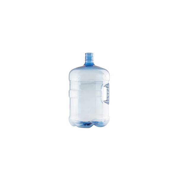 New Wave Enviro BPA Free PET Bottle, 5-Gallon Capacity, Crown Top Cap (not included), Designed for Durability with Integrated Handle, Blue Color
