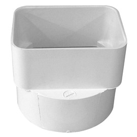 Genova 45344 PVC Sewer & Drain Downspout Adapter, 3x4-Inches