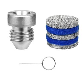 UOMIO 1.1 MM Orifice for Foam Cannon, Filter Piece Nozzle Replacement Parts, Foam Cleaning Tool, Foam Cannon Orifice Nozzle and Foam Maker, with Cleaning Needle 3000PSI