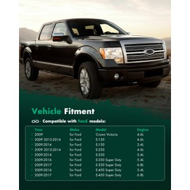 SCITOO Alternator Fits for Ford E-150/E-250 2009-2014, for E-350 Super Duty/for E-450 Super Duty 2009-2017, for Crown Victoria & for Lincoln Town Car & for Mercury Grand for Marquis 12V 155Amp CW