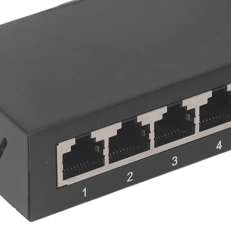 8 Port Gigabit PoE Switch Sturdy Metal Fanless Plug and