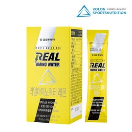 Kolon Pharma 코오롱 리얼아미노워터 10포 레몬맛 아미노산보충제 Kolon Real Amino Water 10 Pack Lemon Flavor Amino Acid Supplement
