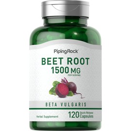 Piping Rock Beet Root Capsules 1500 mg | 120 Pills | Extract Supplements | Non-GMO, Gluten Free
