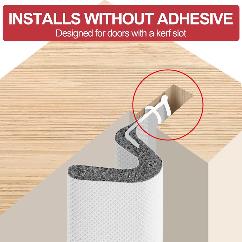 40FT Extra Long Kerf Weather Stripping Door Seal for Large