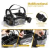 Bolsa Transparente Impermeable Para Cosméticos Color Negro Barbertop