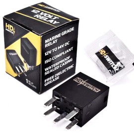 HD Switch Waterproof Relay Replaces John Deere M169838 EZTrak ZTrak Z225 Z235 Z245 Z255, ZTrak Z335 Z345 Z355 Z375 Z425 Z435 Z445 Z465 Z525E Z535 Z540 Z625 Z645 Z655, X300 X500 X700 X900 Series Mower