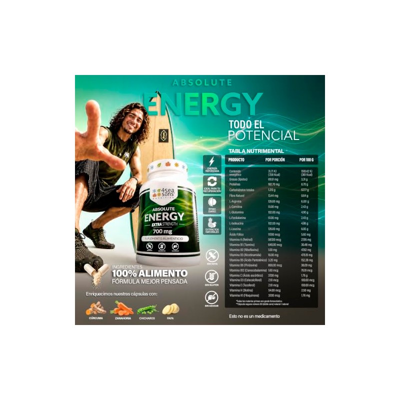 Complejo B y Aminoácidos 700 mg 240 Cápsulas Veganas Formulated