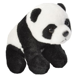 WILD REPUBLIC Pocketkins Panda Stuffed Animal, Five Inches, Gift for Kids, Plush Toy, Fill is Spun Recycled Water Bottles
