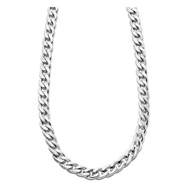 Lotus Style Necklace Silver LS1938-1/1 Stainless Steel Men's Jewellery JLS1938-1-1, Stainless Steel