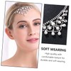 Ipetboom Elegant Rhinestone Bridal Headband Silver Decorative Wedding Hairband for