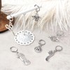 KitBeads 6pcs Tibetan Sewing Charms Mixed Styles Button Scissors Pendant