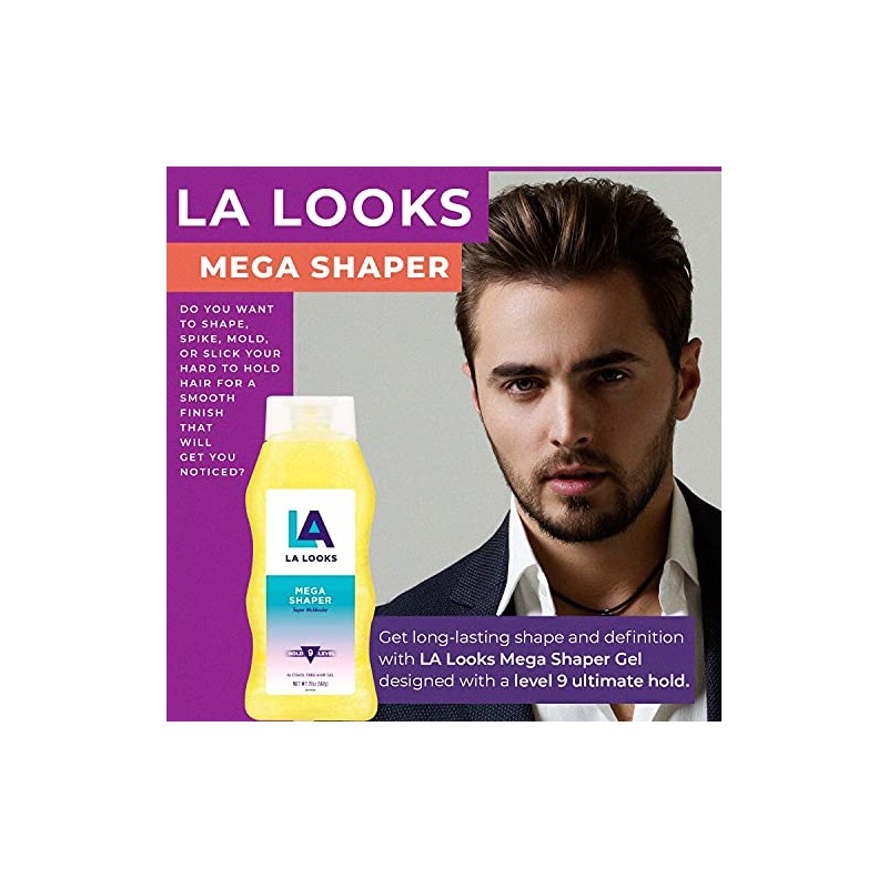 L.A. Looks Mega Mega Hold Styling Gel for Unisex Gel