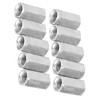 10Pcs M8 Tuerca de varilla larga Tuerca de acoplamiento hexagonal
