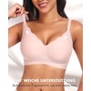 SINFLA Women's Seamless Bra Without Underwire Large Breasts Strong Hold