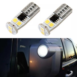 D15 Lighting Pair Bright White Side Mirror Light LED Bulb for 2007-2014 Toyota FJ Cruiser TRD