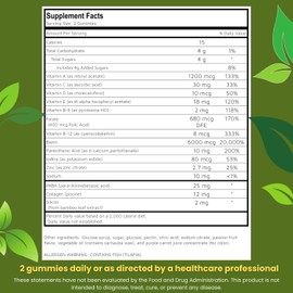 Halal Hair, Skin & Nails Gummies with Collagen & Biotin – Beauty Support for Women | 60 Gummies – Halal Certified, Non-GMO, Made in USA