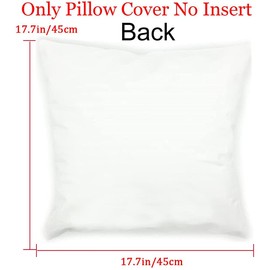 VIPbuy Super Soft Short Plush Square Throw Pillow Case Cushion Cover 45cm x 45cm (18" x 18") for Sofa Bed Chair, 3D Cat Pattern