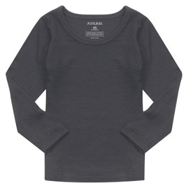 AVAUMA Baby Boys Girls Pajama Set Kids Toddler Snug fit Ribbed Sleepwear pjs for Daily Life Style (L/Charcoal(L))