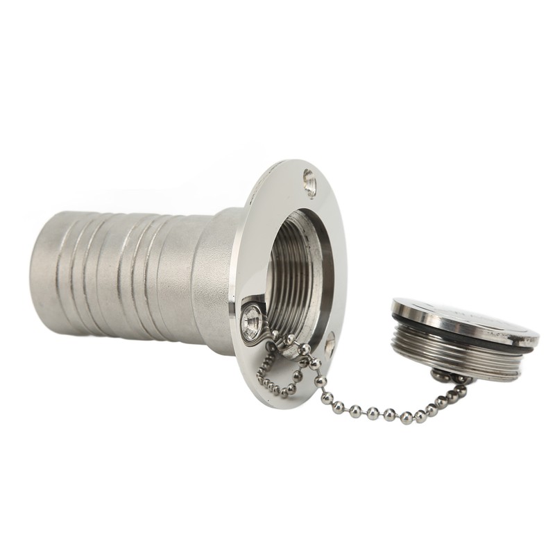 Marine Boat Deck Filler with Keyless Cap Stainless Steel Mirror