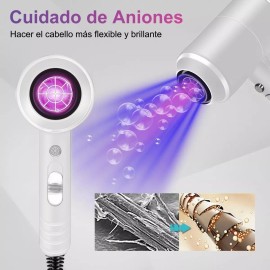 MYBEAUTY Secadoras De Cabello De Ion Negativo Portátil 3 Velocidades