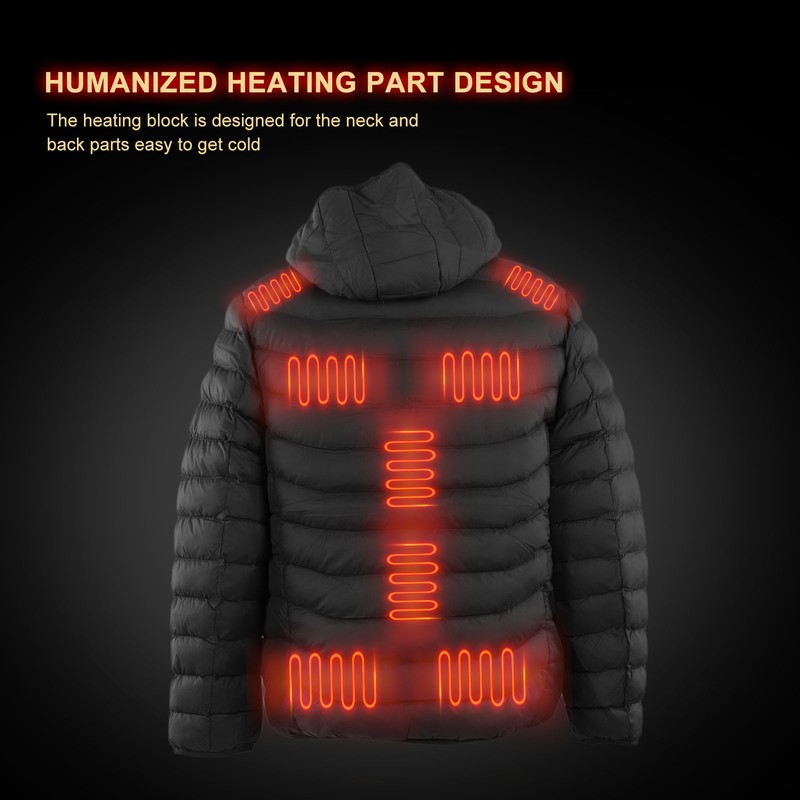 11 Areas Heated Jacket Outdoor USB Electric Heating Jackets Warm