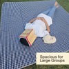 Cute Gingham Picnic Blanket, Waterproof Foldable, in Large 80x60in and