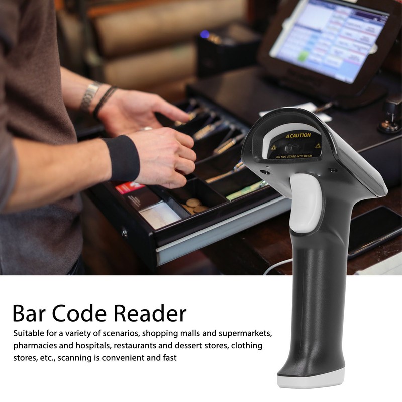 Bluetooth Barcode Scanner Wireles 1D 2D Bar Code Reader QR