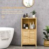 Bathroom Floor Cabinet Natural Bamboo Design