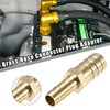 X AUTOHAUX 2 Pcs 14mm -10mm Straight Shaped Barb Brass