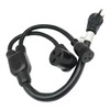 Parkworld 65177 3-Prong Industrial Splitter Cord, NEMA 6-50P to 6-30R