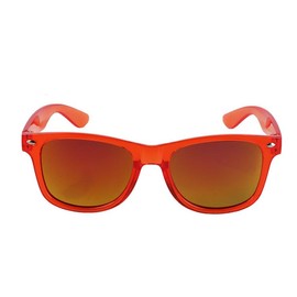 Kizrr - Kids - Classic Sunglasses! Kids Childrens Boys Girls Unisex (Transparent Red)