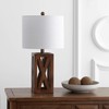 JONATHAN Y JYL1062A Stewart 21.5" Wood LED Table Lamp Industrial