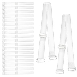 Clear Bra Straps, 3 Pairs Invisible Bra Straps Non-slip Transparent Bra Straps 15 Mm Thin TPU Straps Dance Bra Clear Straps Adjustable Clear Shoulder Straps Replacement for Women Girls Strapless Bras