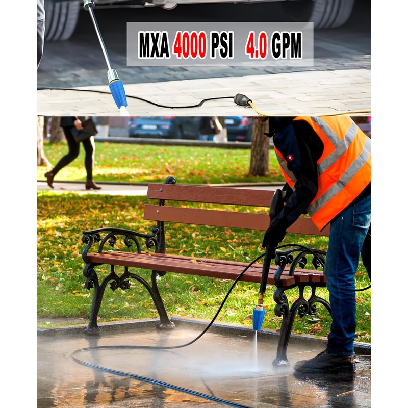 FKKWUOT Turbo Nozzle Pressure Washer Tips,4000 PSI 4.0 GPM 4.0