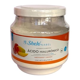 COLÁGENO HIDROLIZADO PLUS Sheló Nabel - Enriquecido con Ácido Hialurónico - Sabor Mango Granada