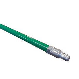 American Select Tubing 3700199 Powder Coated Steel Handle with Threaded Metal Tip, 60" Length, Green